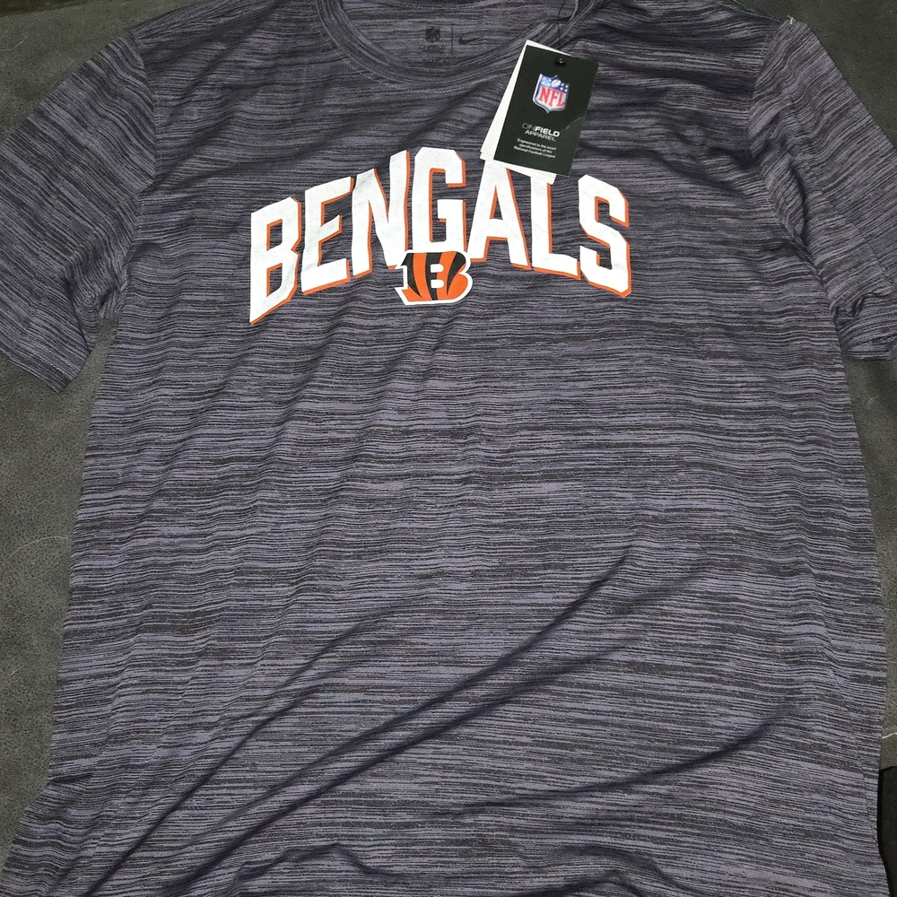 Nwt NFL Gray Short Sleeve Bengals Tee